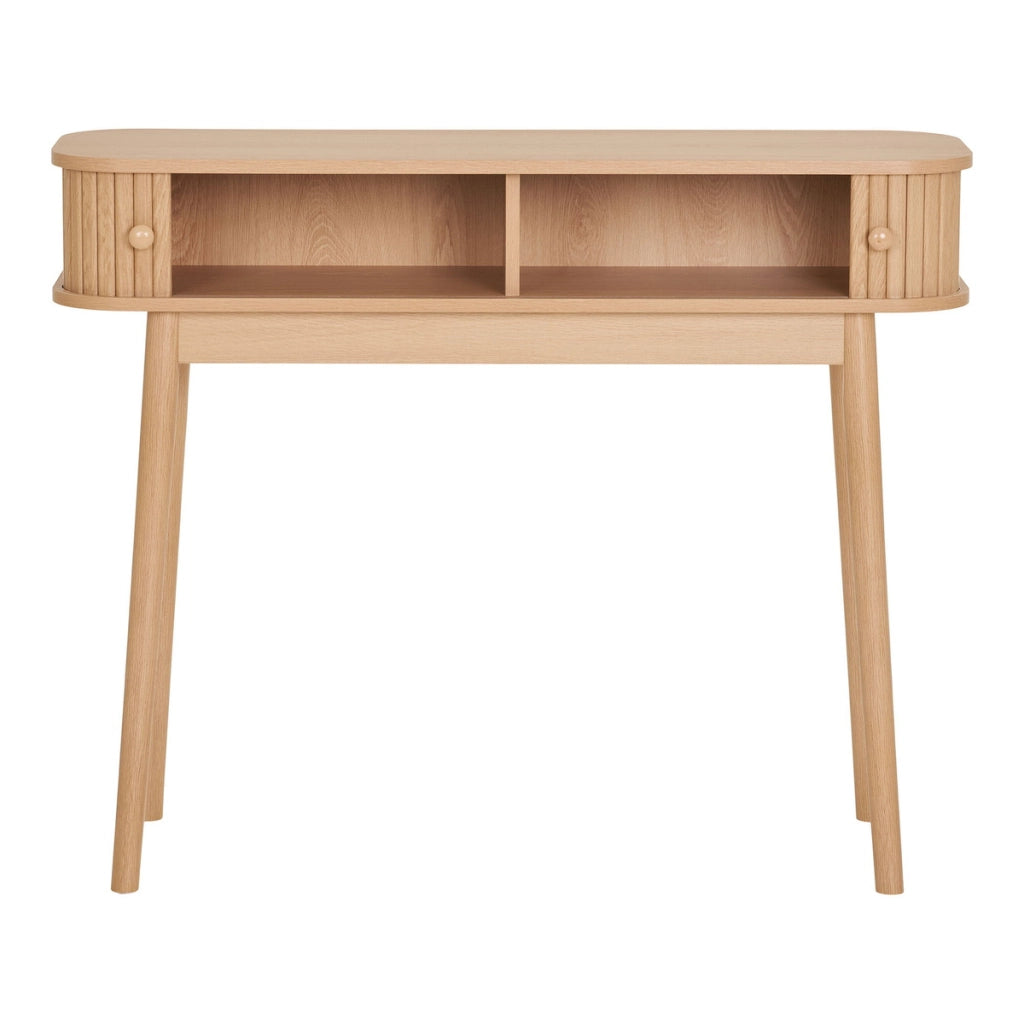 Tavolo Consolle Nikko, Marrone, MDF, 100x30x80,5 cm