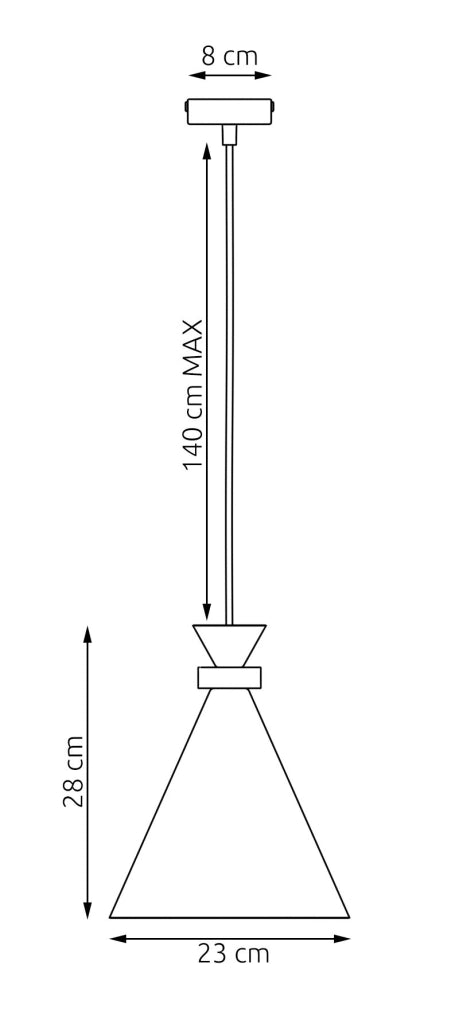 Lampada sospesa ZERO Emibig bordeaux legno 1xE27
