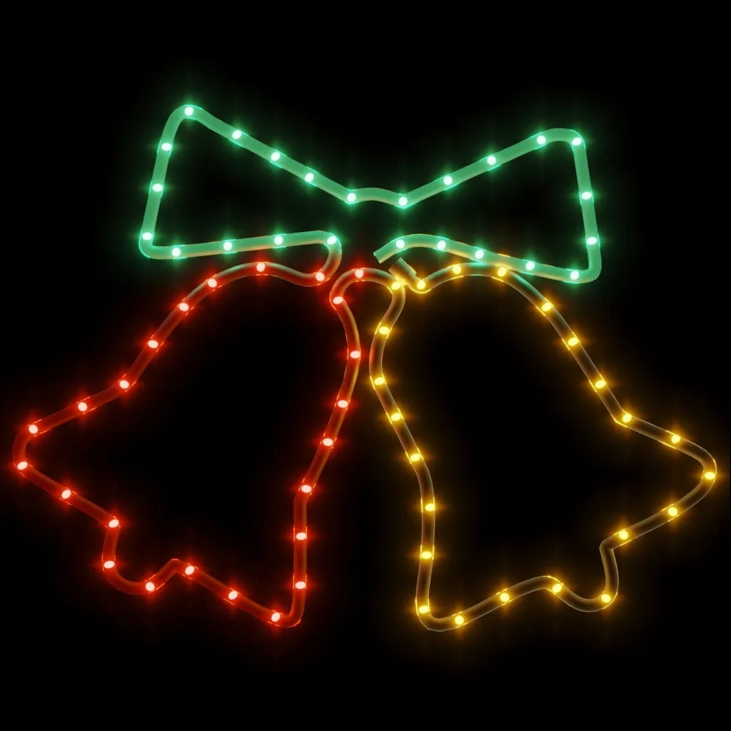 Figura Natalizia di Campane con 72 LED 50x56 cm cod mxl 41508