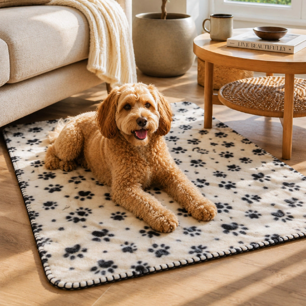Set 6 Coperte per Cani e Gatti in Morbido Pile, Coperta Animali Lavabile e Riutilizzabile, Tappetino Proteggi Divano e Cuccia, 2 Misure 55x78 cm o 80x120 cm, 2 Colori Beige o Panna Panna - 80x120 cm