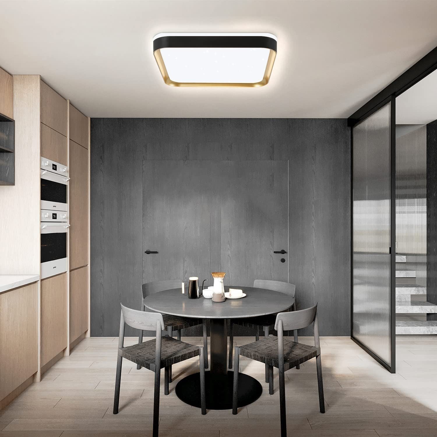 ZMH Lampada da soffitto plafoniera LED dimmerabile 30 cm telecomando moderna per soggiorno corridoio