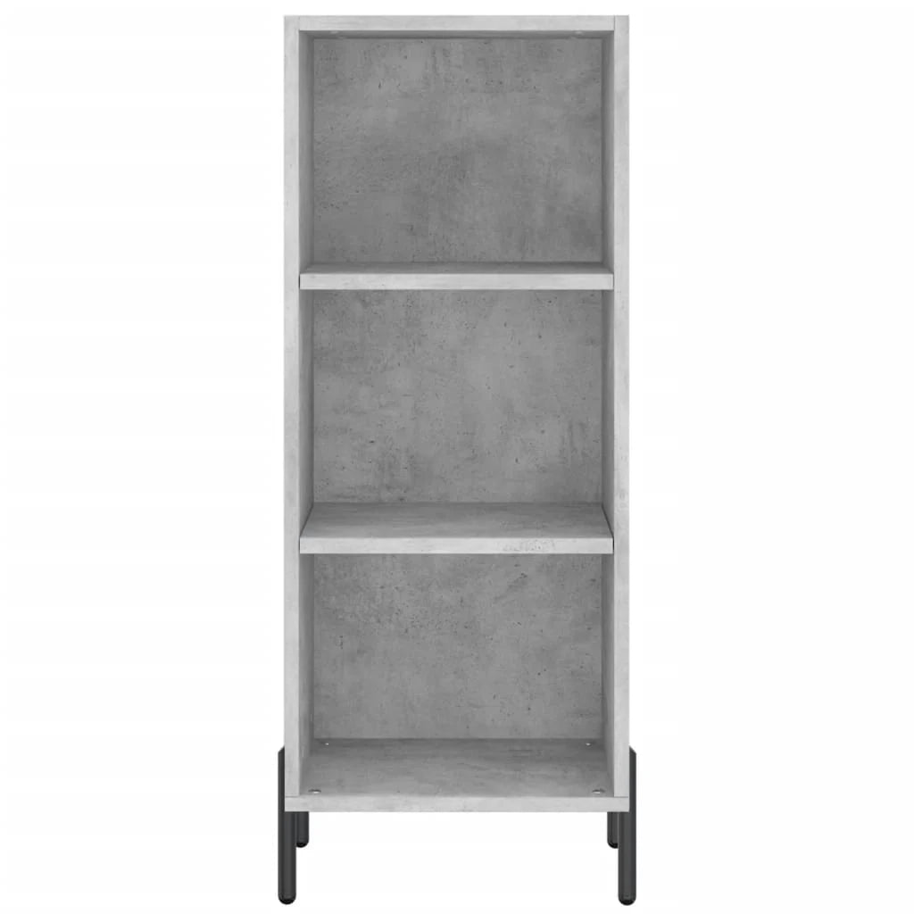 Buffet credenza cassettiera mobiletto mobile contenitore organizer cucina soggiorno salotto alto 34,5 x 34 x 180 cm legno ingegnerizzato grigio 02_0034298