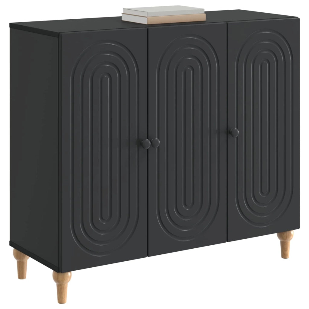 Credenza Nero 89 x 34,5 x 80 cm Legno ingegnerizzato