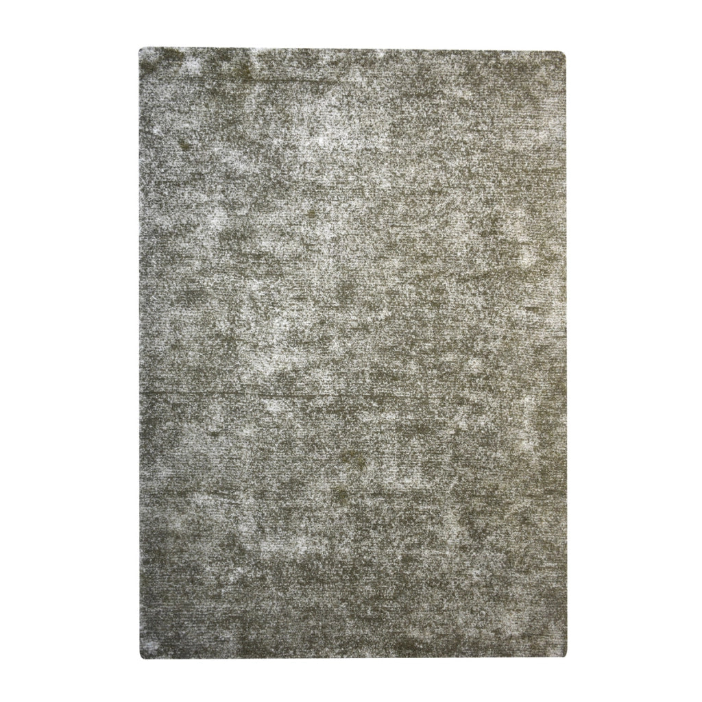 Tappeto moderno Etna 100 in grigio argento e oliva