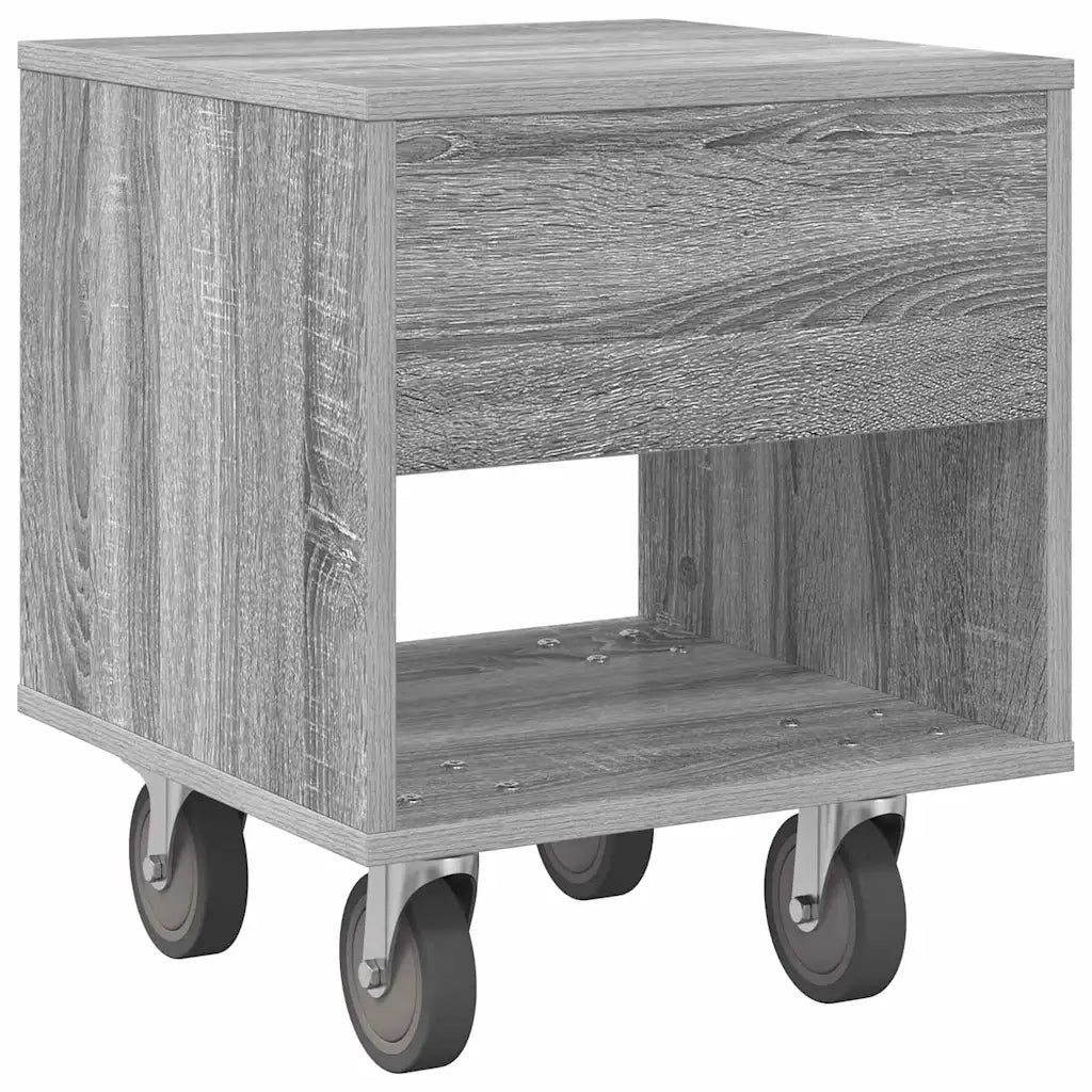 Comodino | Armadio da Notte | Mobiletto da notte Grigio Sonoma 40,5 x 40 x 48 cm Legno multistrato