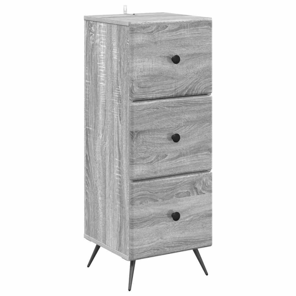 Mobile con Cassetti Grigio Sonoma 33 x 34,5 x 90 cm 895541