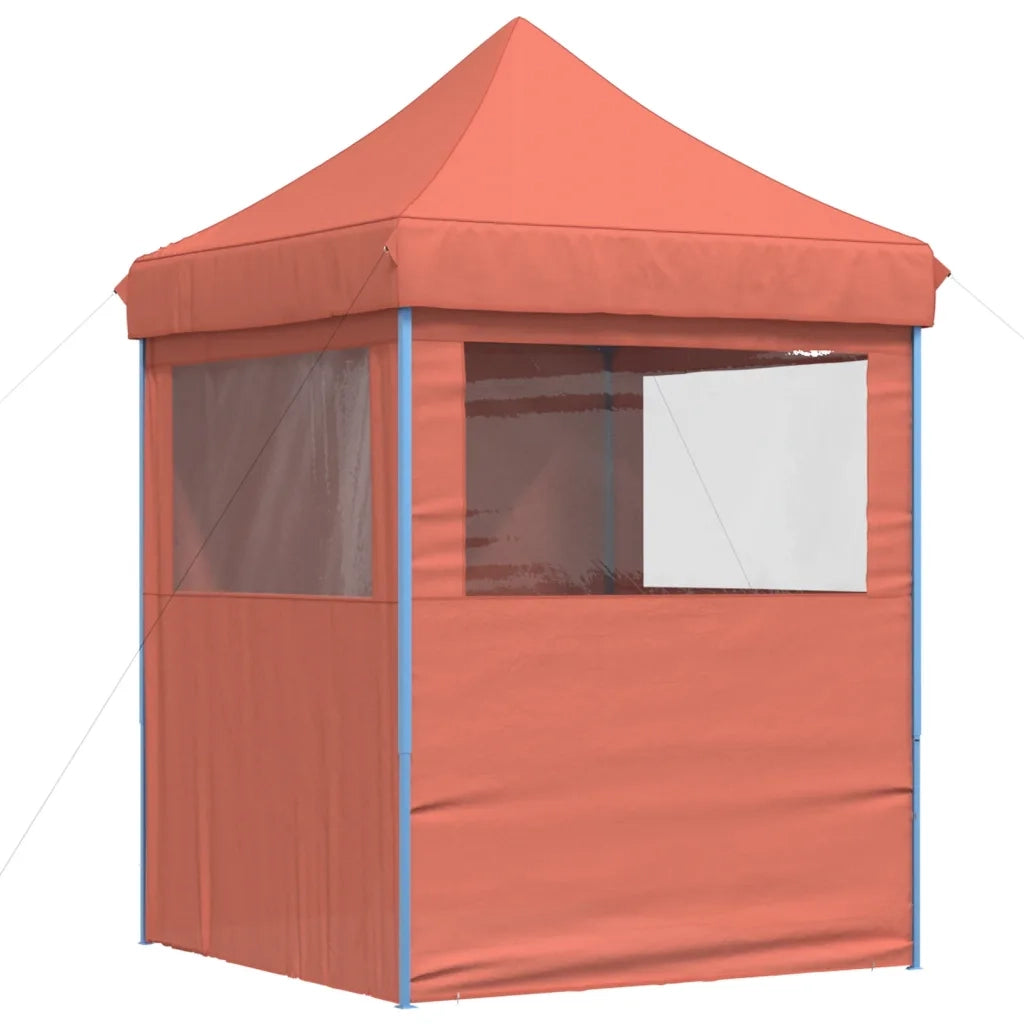 Tendone per Feste Pieghevole Pop-Up con 4 Pareti Terracotta 4005005