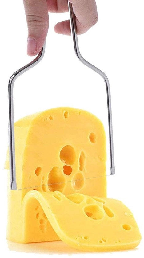 Strumento per Snidare il Formaggio con Filo - Acciaio Inossidabile - Regolazione della Dicottura - Facile da Utilizzare - Facile da Pulire - Dimensioni 8.3x9.6cm - Strumento per Snidare il Formaggio