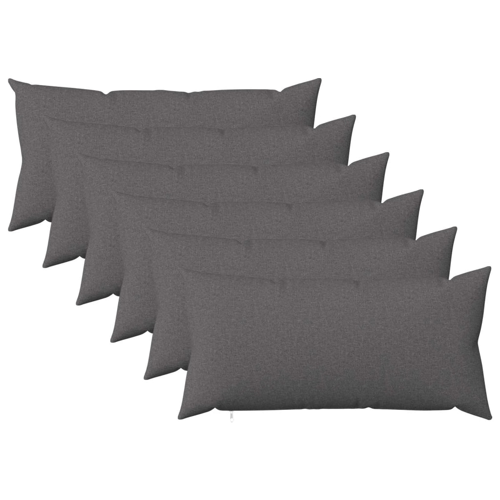 Cuscino con cuscino HEERLEN 6 pz Grigio Chiaro Tessuto 925580