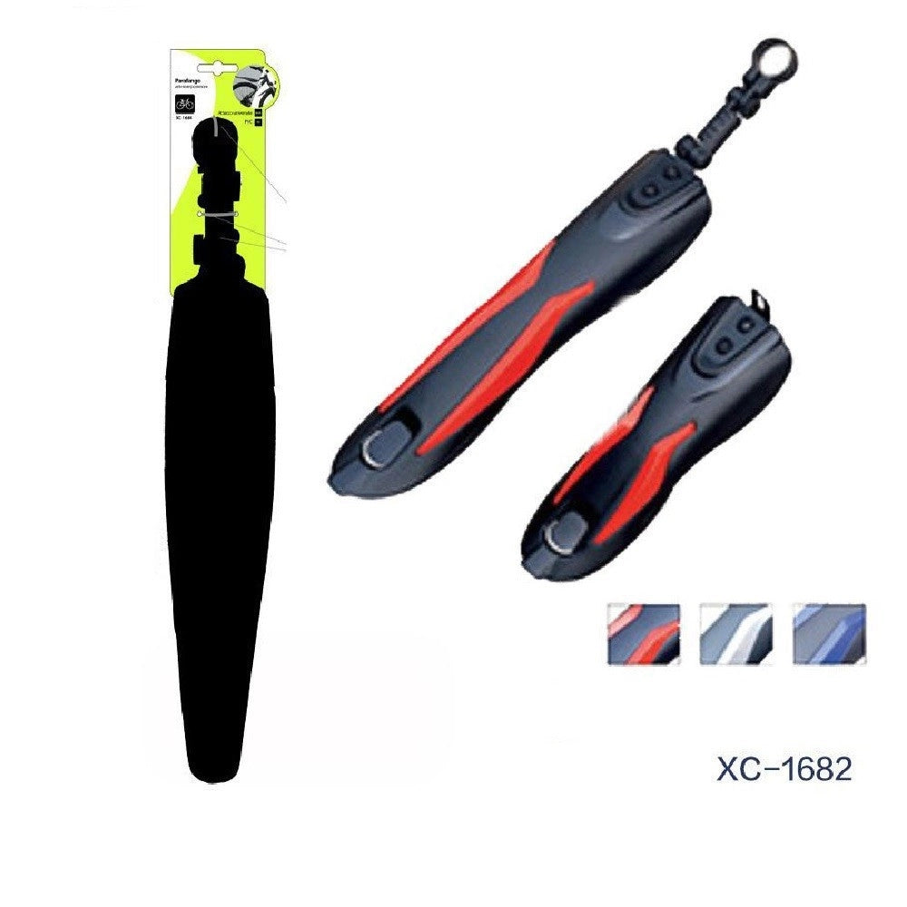 Trade Shop - Set 2pz Parafango In Pvc Anteriore Posteriore Universale Bici Bicicletta Xc-1682 -