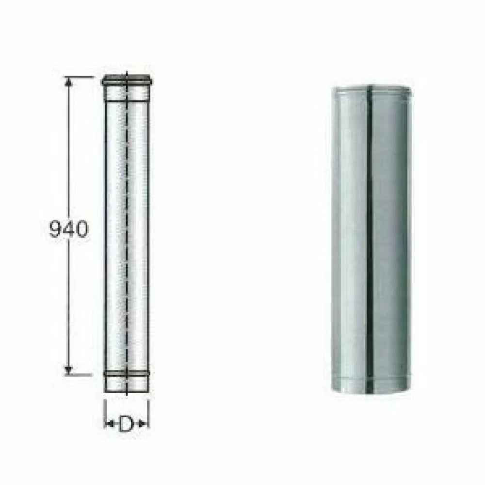 Inox mono parete aisi 316 tubo l .1000 d.110 b08drpwm1j b08drpwm1