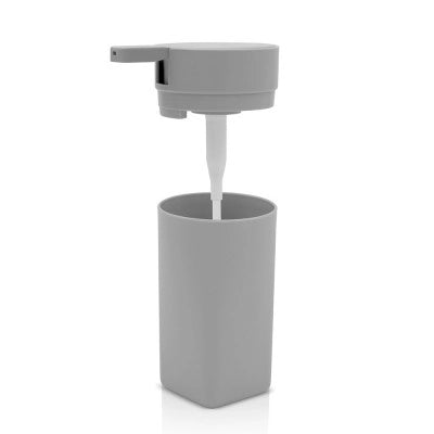 Set 3 pezzi accessori bagno grigio in abs Tender