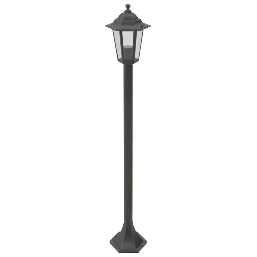 Lampioni da Giardino 6 pz E27 110 cm Alluminio Bronzo CFW8853682