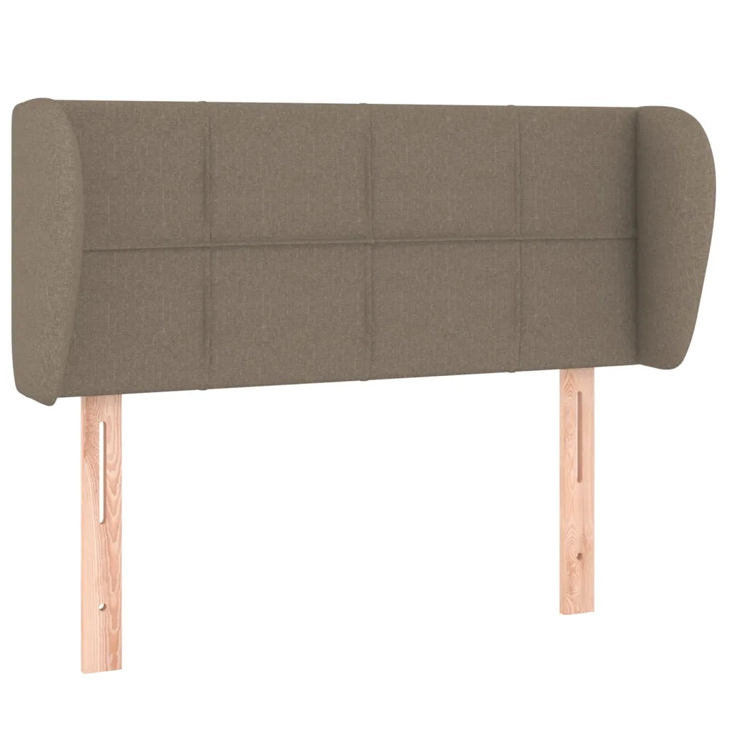 Testiera | Testata ad Orecchio Tortora 93x23x78/88 cm in Tessuto