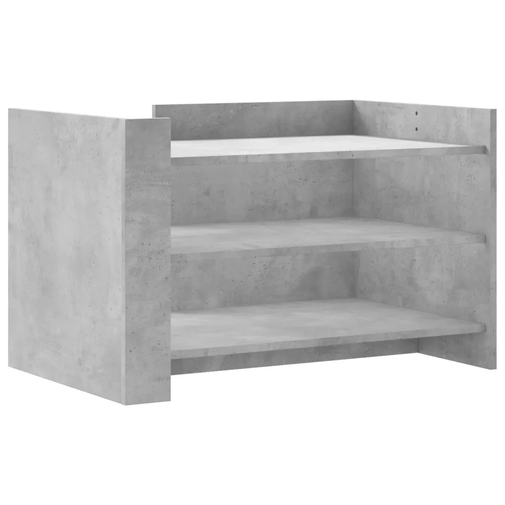 vidaXL Tavolino Salotto Grigio Cemento 80x50x50 cm Legno Multistrato