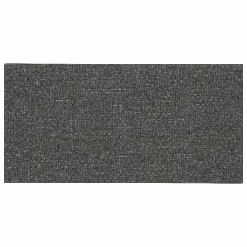 Testiera da Parete 12 pcs Grigio scuro 60 x 30 cm Tessuto