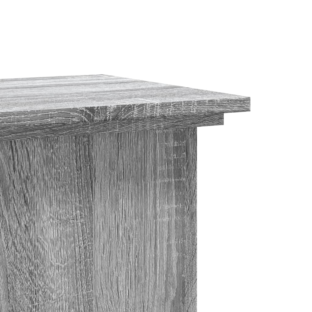 Portavasi Sonoma mobile per fiori 33 x 33 x 80 cm legno ingegnerizzato grigio 02_0045182