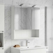 Mobiletto per specchio da bagno Bianco 60 x 14.5 x 70 cm 889191