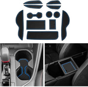 Accessori per Toyota CHR C-HR 2024 2025 Facelift Mattoncini in gomma per console centrale Antiscivolo per C-HR Antiscivolo in gomma per C-HR Accessori per CHR Hybride (Blu)