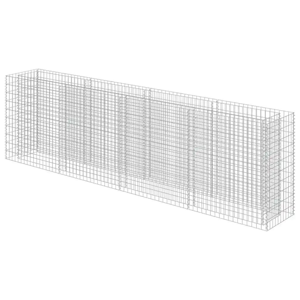 Gabbione Letto Rialzato in Acciaio Zincato 360x50x100 cm cod mxl 54012