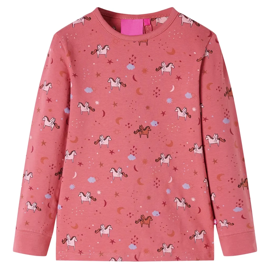 Pigiama da Bambina a Maniche Lunghe Rosa Antico 92 CFW9461473