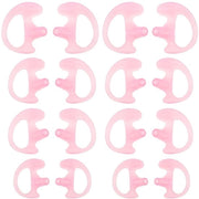 Orecchini di gomma in silicone - Isolamento acustico - Rosa - Sostituzione per kit audio Coil Tube - Adatto per entrambi i lati - 8 paia