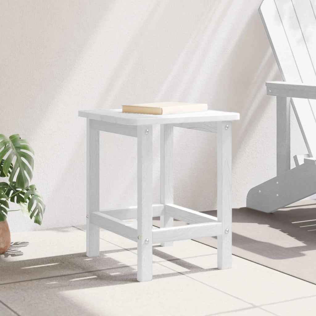 Tavolino da Giardino | Tavolo laterale Bianco 38 x 38 x 46 cm Polietilene