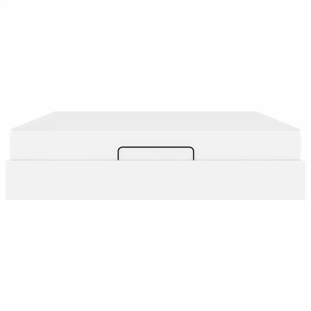 Struttura letto con materasso con materasso 2 pcs Bianco PVC