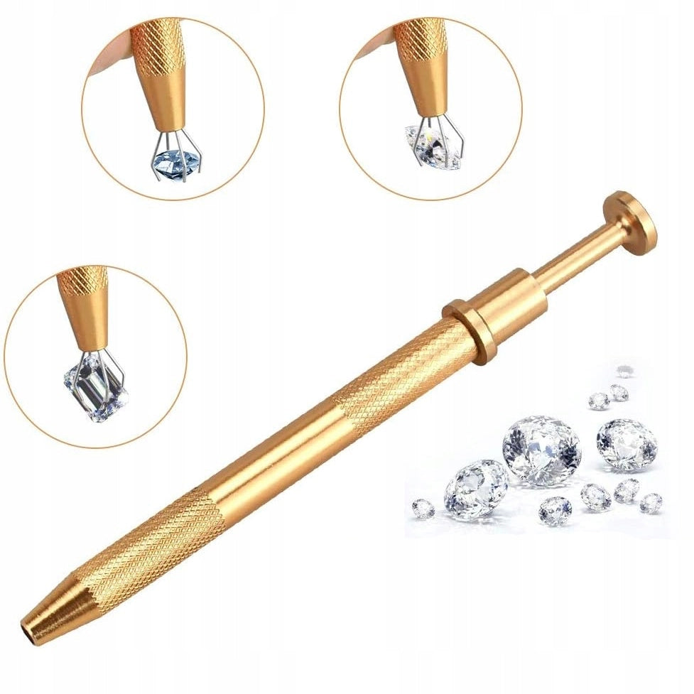 Pinza di Precisione con Quattro Ganci – Strumento a Molla per Piccoli Oggetti | Lunghezza 117mm, Larghezza 7mm