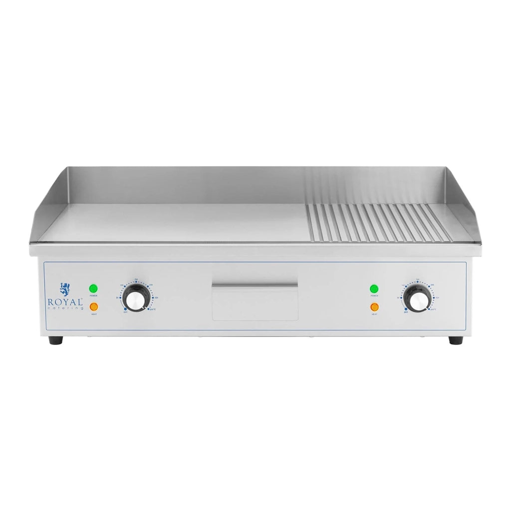 Piastra elettrica - 727 x 420 mm - rigata + liscia - 4400 watt 14_0004057