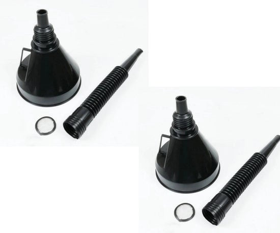6 pezzi Filtro Strumento - Filtro - con schermo filtro e tubo telescopico - 130mm di diametro - Nero - Plastica