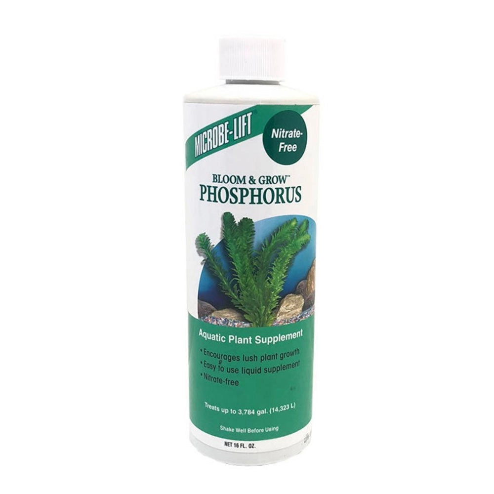 MICROBE-LIFT Bloom & Grow Phosphorus (Fresh Water) 473ml (16 FL. OZ.) per 14300 Litri Circa  - Integratore di Fosforo