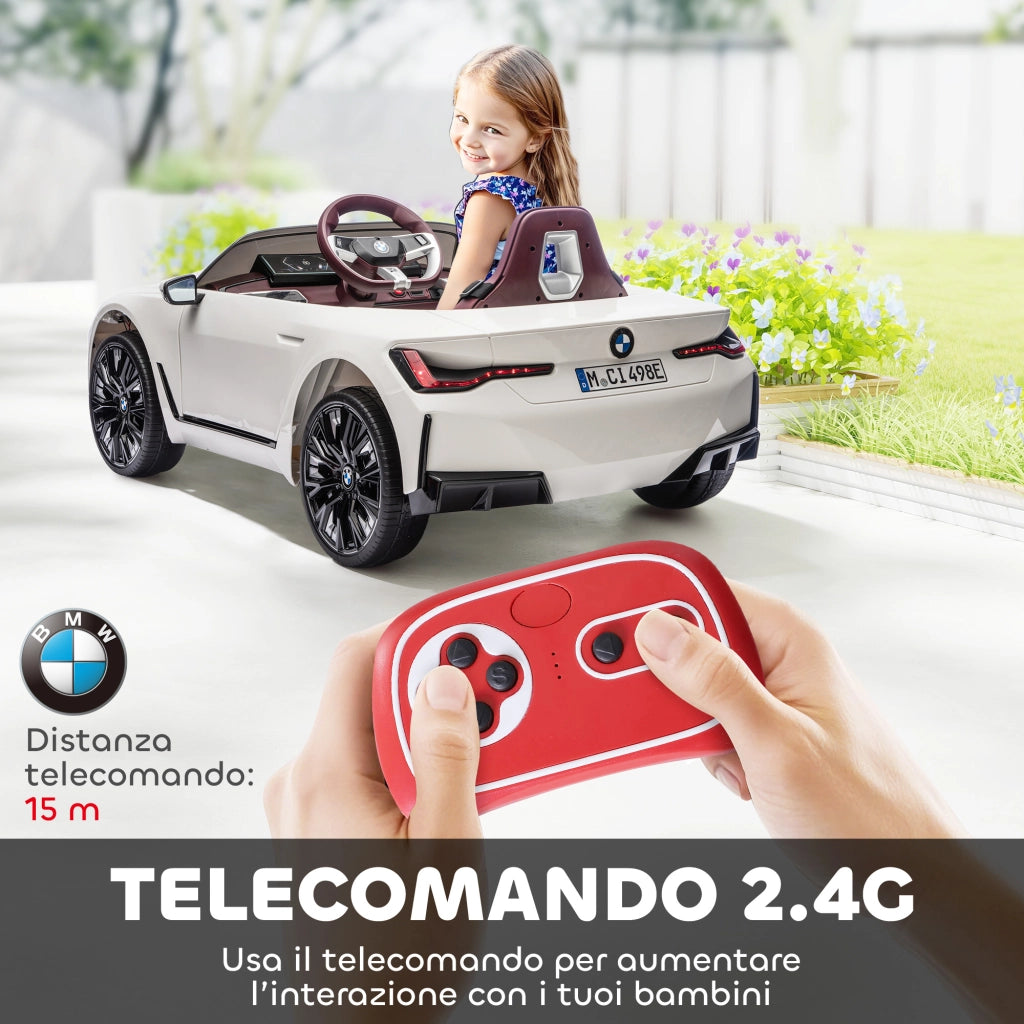 Automobile Bambini Elettrica con Telecomando ¨C zephmum ¨C Bianco 115x67x45 cm