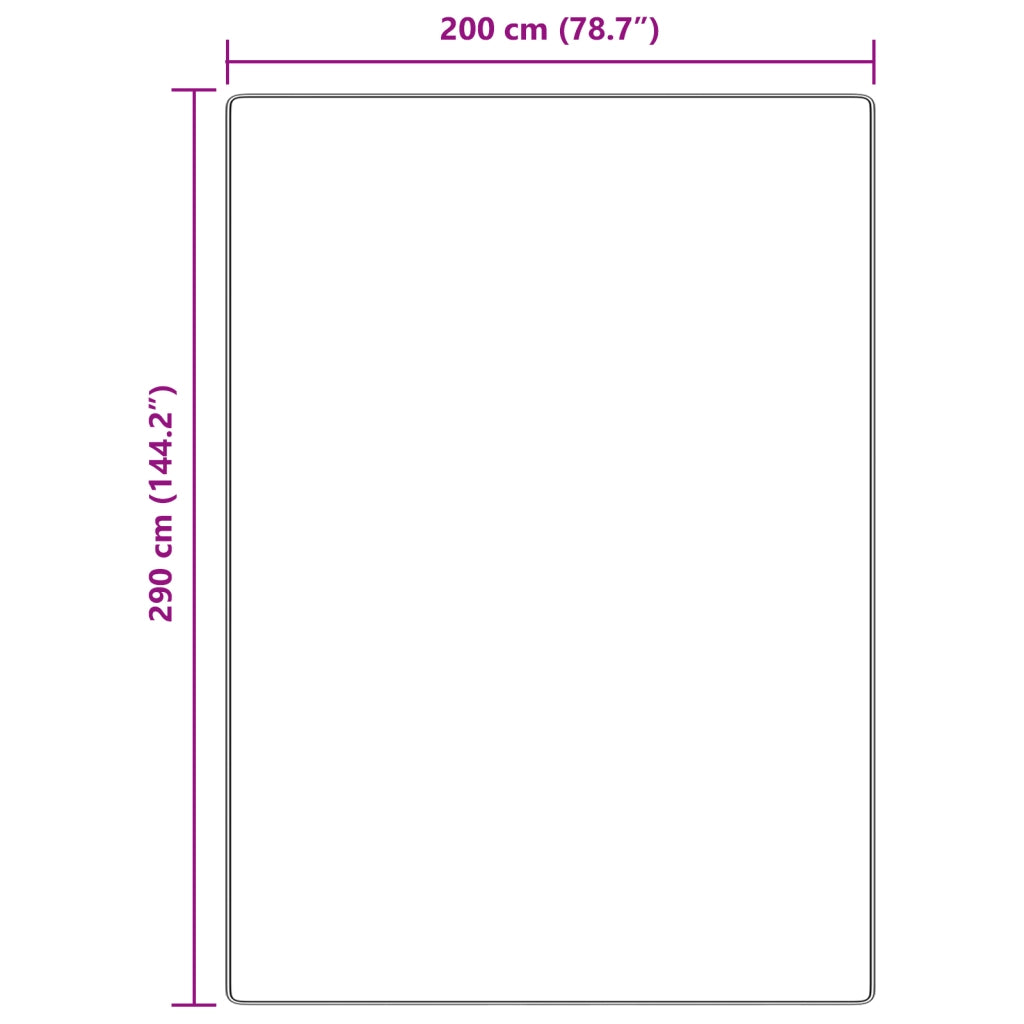 Tappeto Shaggy con Base in Lattice Marrone 200x290 cm