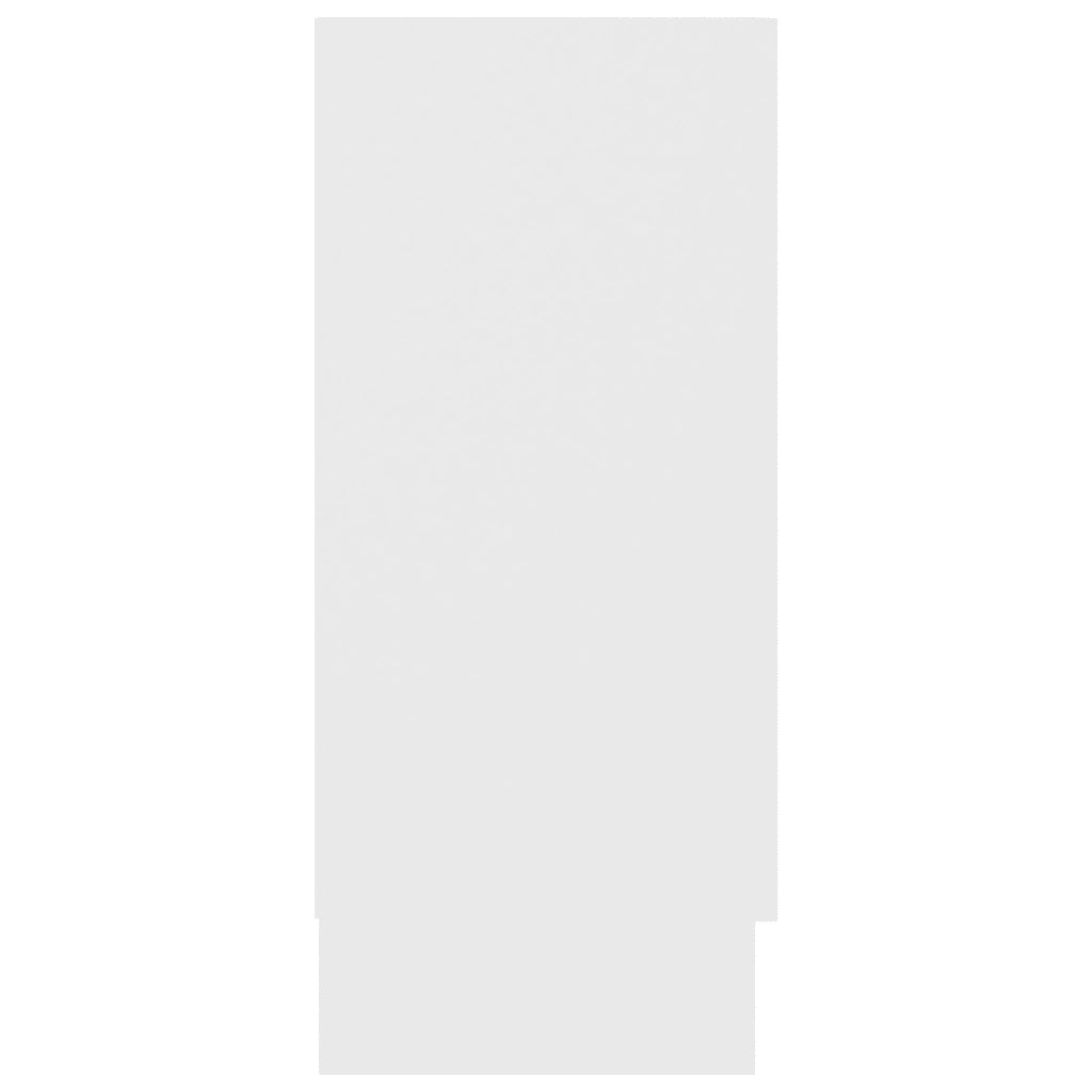 Armadietto con Vetrina Bianco 120x30,5x70 cm Legno Multistrato 802786