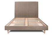 Letto 135x190 cm con testiera imbottita - Tessuto velluto