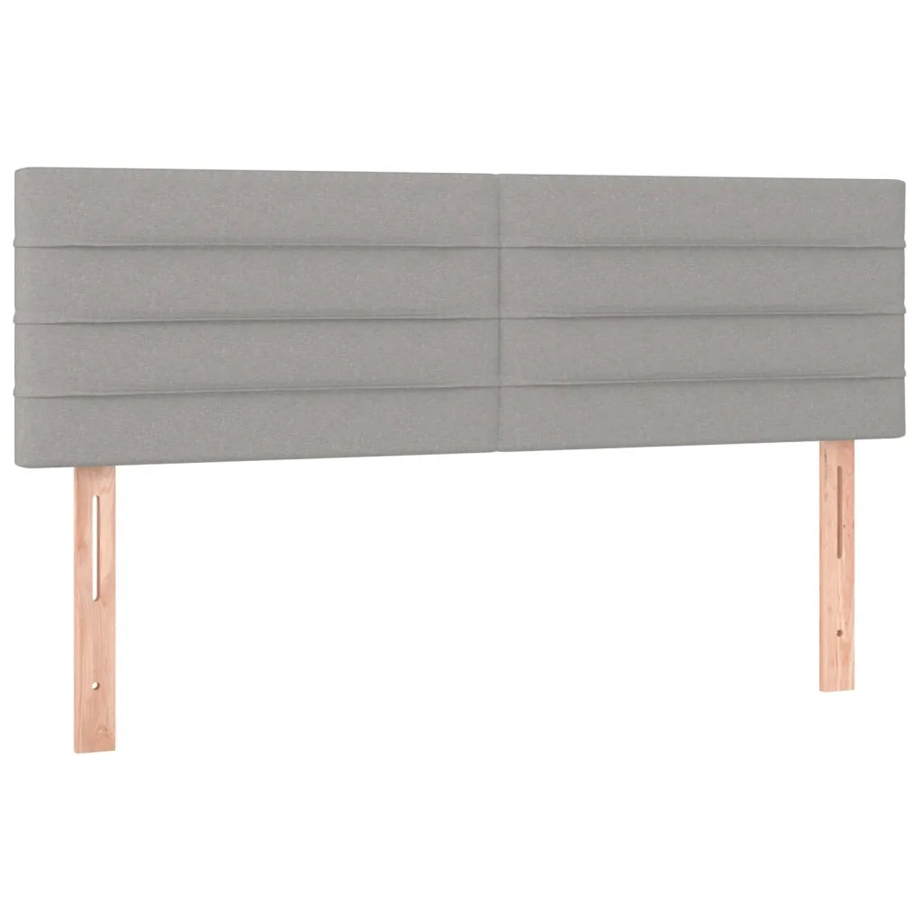 Letto a Molle Materasso e LED Grigio Chiaro 140x200 cm Tessuto cod mxl 47240