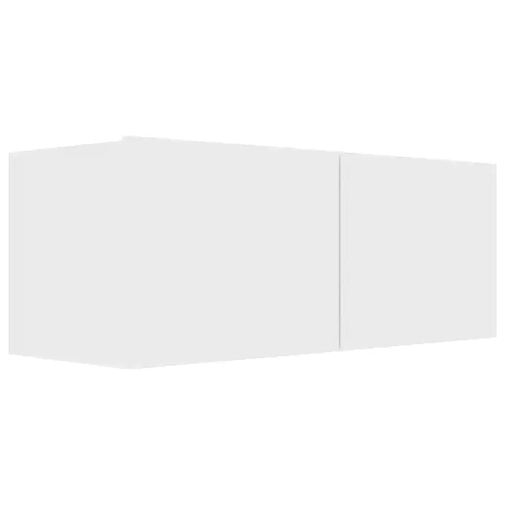 Mobile Porta TV Bianco 80x30x30 cm in Legno Multistrato 801472