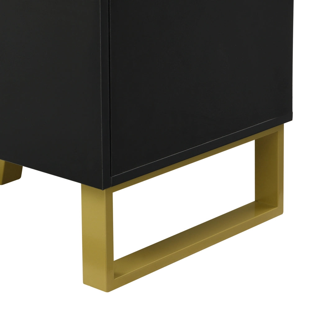 Mobile portascarpe con panca imbottita nero 120x35x85 cm