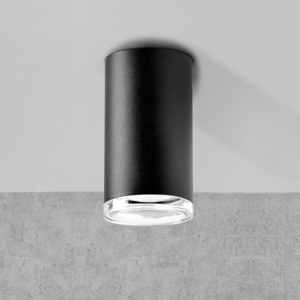 Faretto da soffitto nero GU10 IP44 Turyn Polux 324696