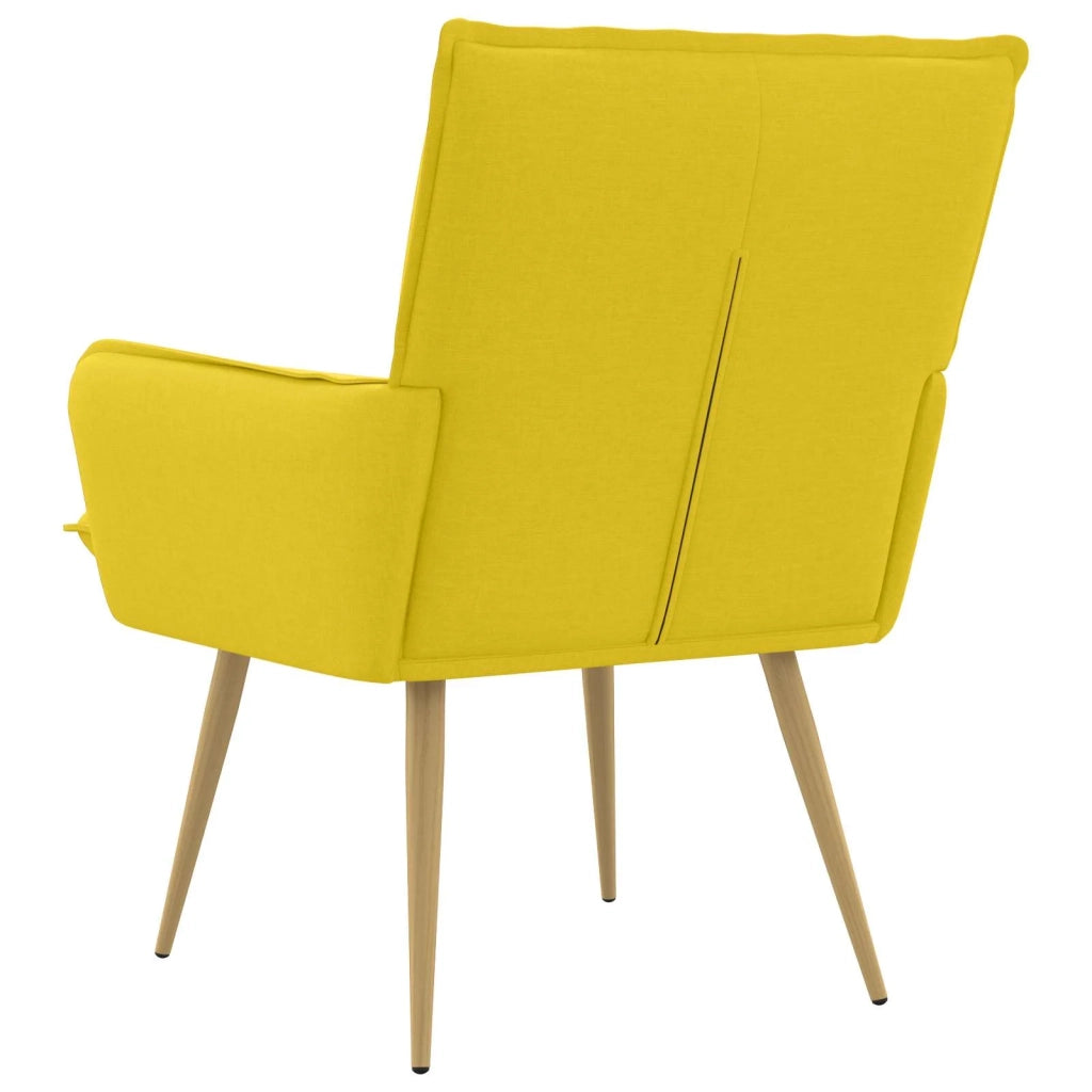 Poltrona Giallo Chiaro Tessuto 42047707