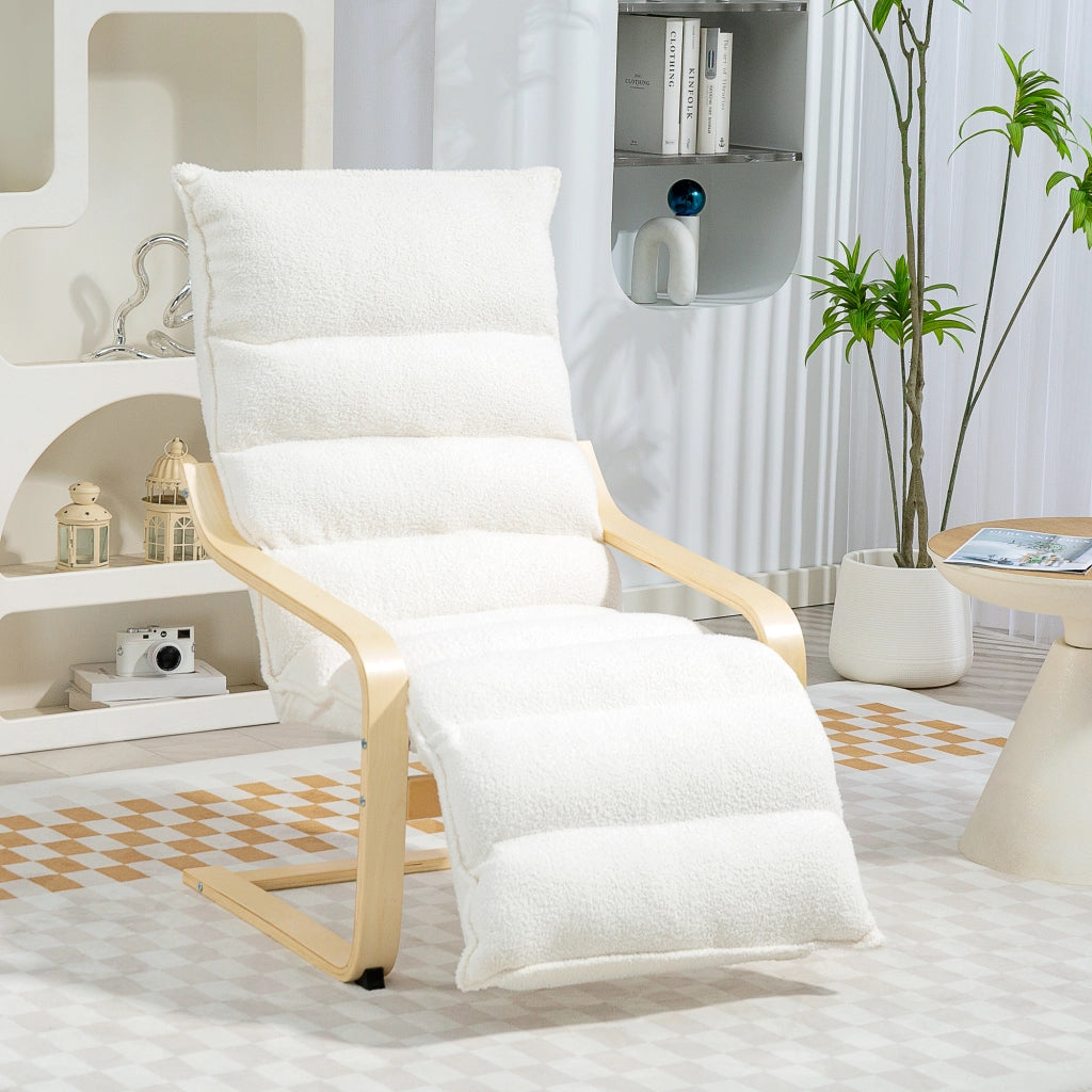 Poltrona in legno di betulla ¨C zephmum ¨C bianco