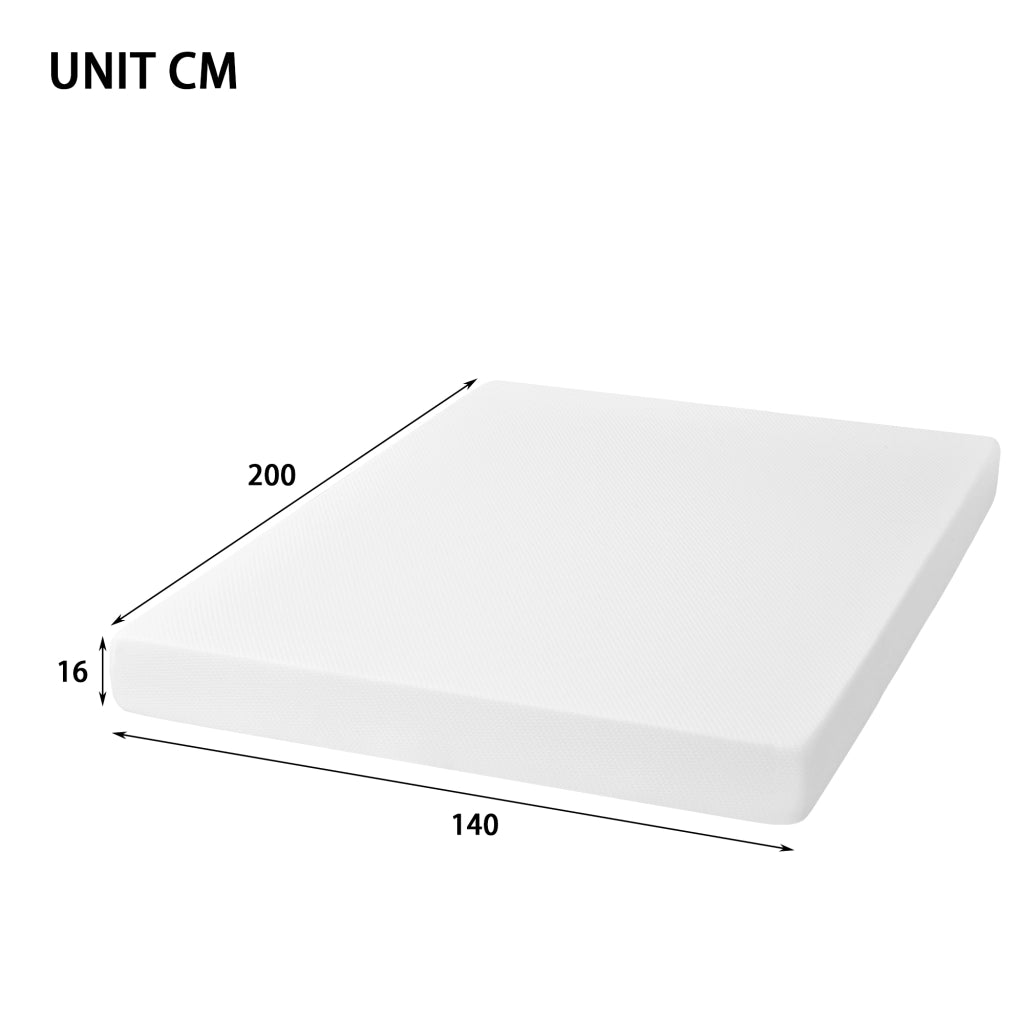 Letto matrimoniale 200 × 140 cm con testiera, materasso incluso, in legno massiccio, naturale