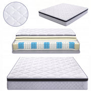 Materasso a Molle 140x200 cm Spessore 25 cm H3 con Supporto Ergonomico per Letto Matrimoniale