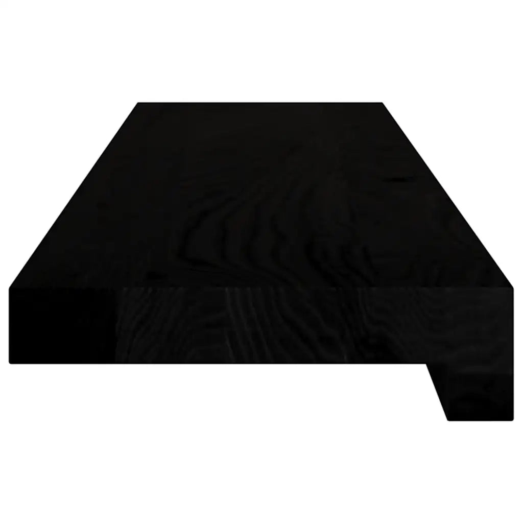 Davanzali 2 pz Marrone Scuro 80x15x2 cm Legno Massello Rovere