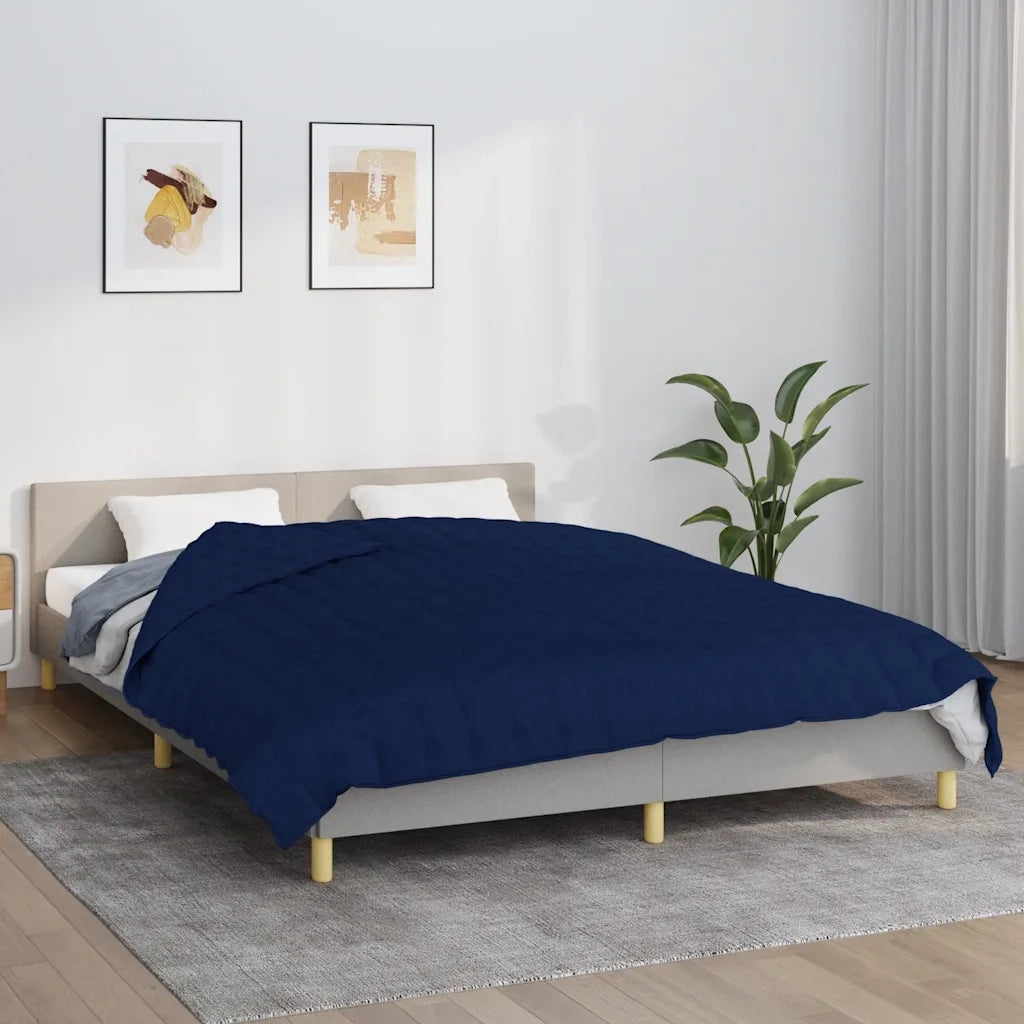 Coperta Ponderata Blu 200x225 cm 9 kg Tessuto 350744