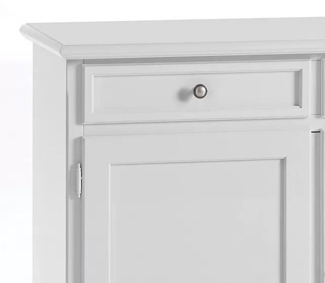 Madia credenza 2 porte 2 cassetti arte povera bianco sporco l.105  p.42 h.85 - Mobili 2G