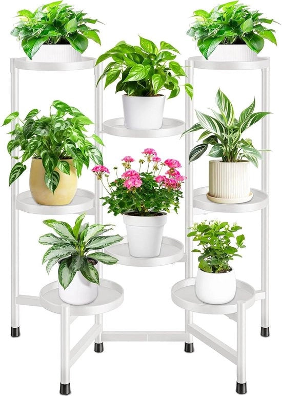 Supporto per Piante con 8 Livelli per Uso Indoor ed Outdoor