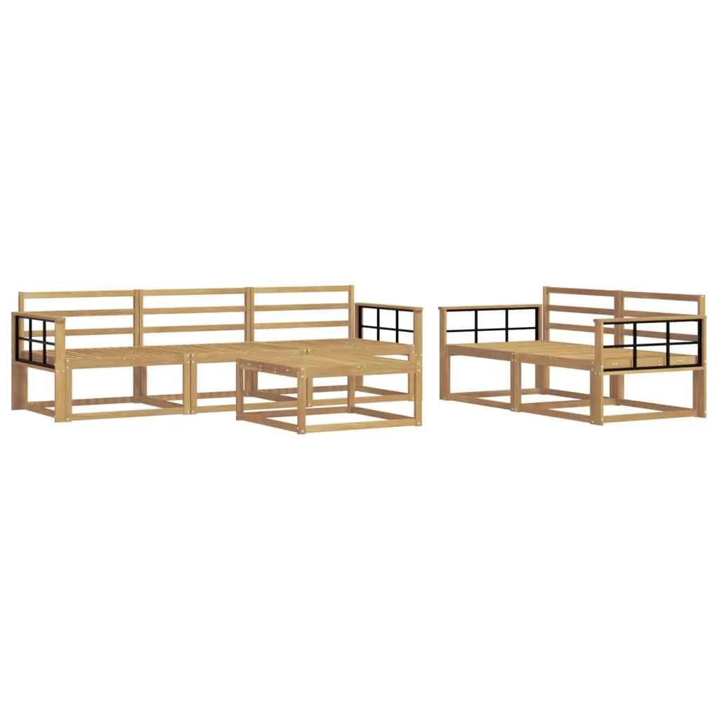 Set di divani da esterno 6 pcs Bianco 3386068