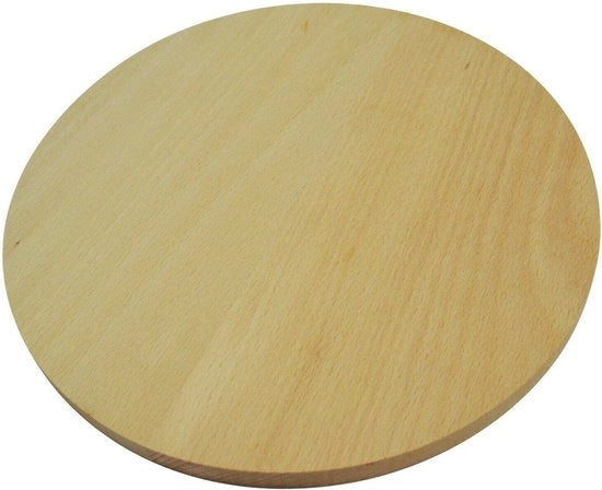 Piastra di taglio in legno a doppia faccia, diametro 45 cm - Ideale per servire e preparare